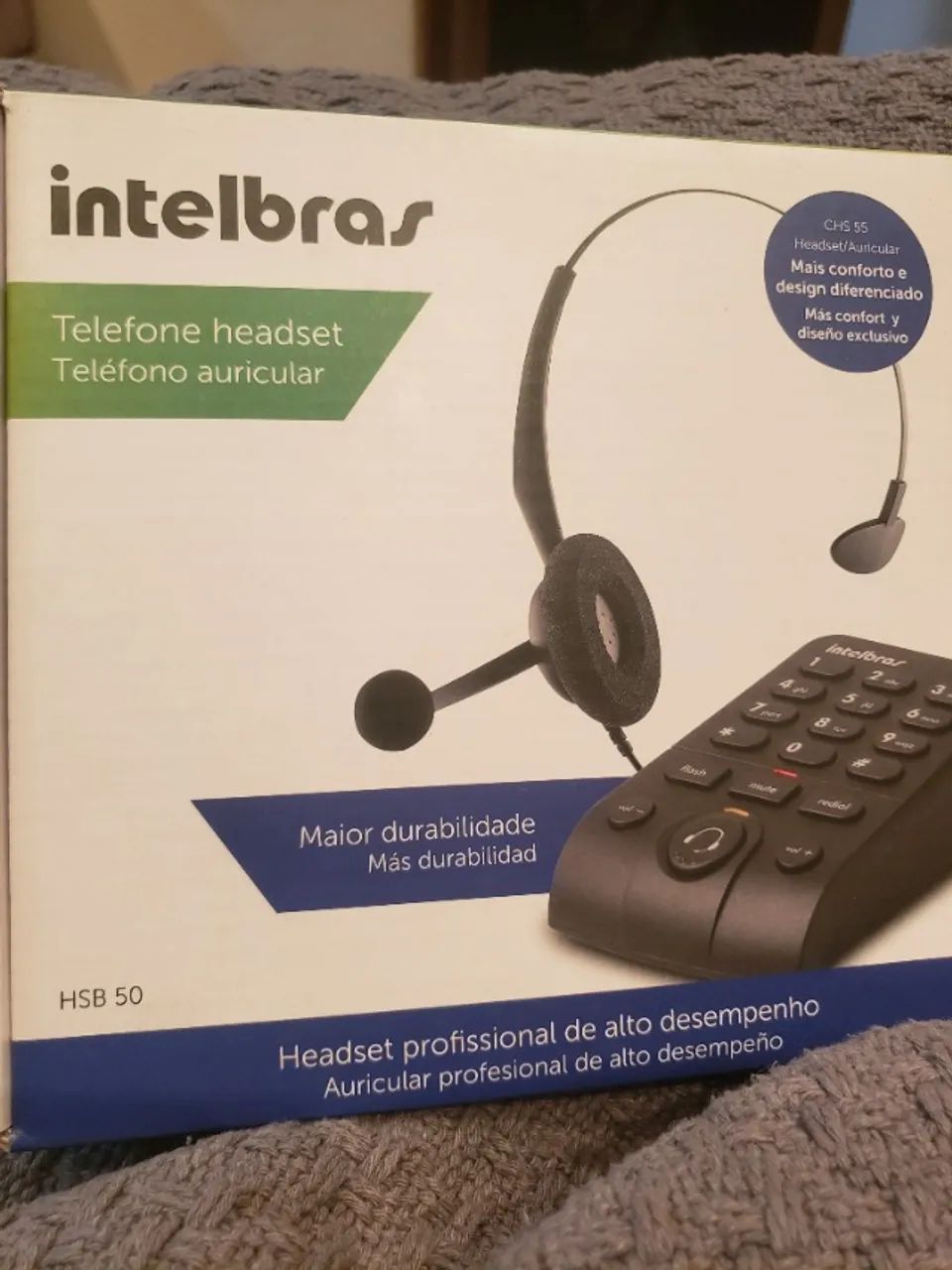 Kit 6 telefones headset Intelbras