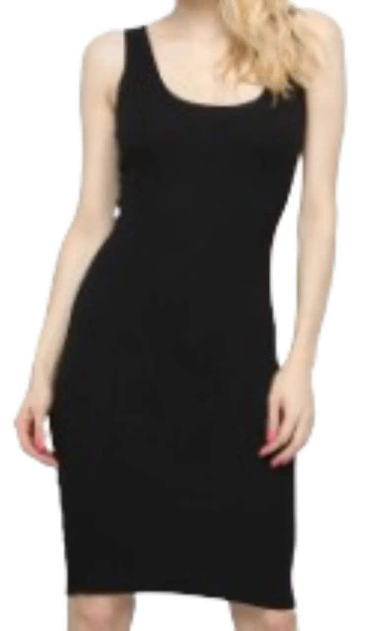 Vestido Tubinho em Lycra Preto Tamnho M