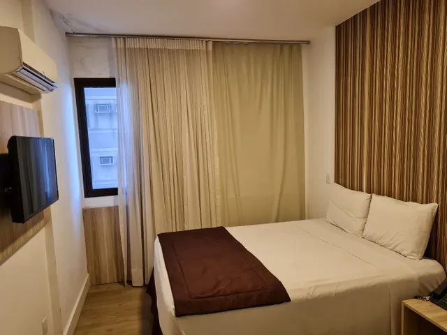 Flat Mata praia 1 qto.30m2.suite.mobiliado.split.tv cabo.wifi.lazer total.frente praia