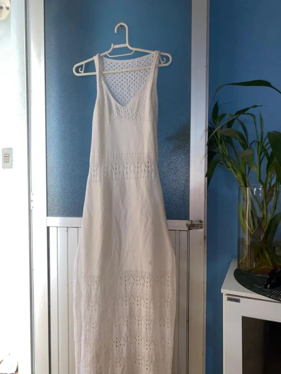 Vestido estilo seria, M/G, com forro.