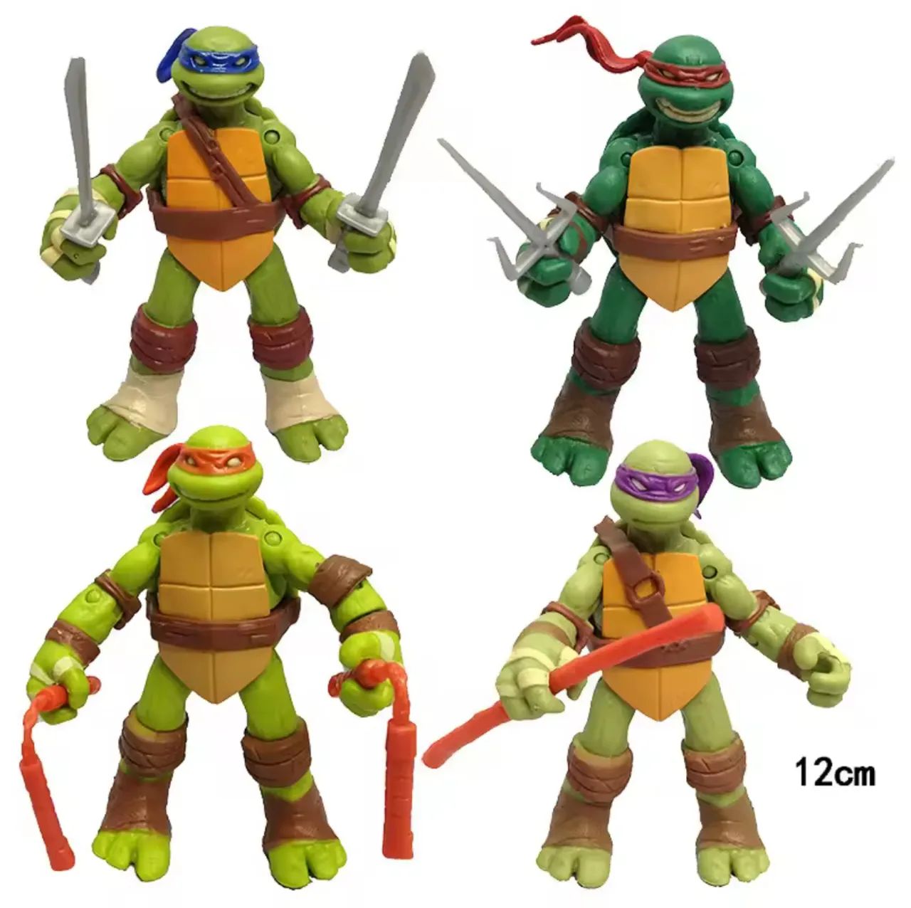 Action figures tmnt as tartarugas ninjas desenho animado set completo 