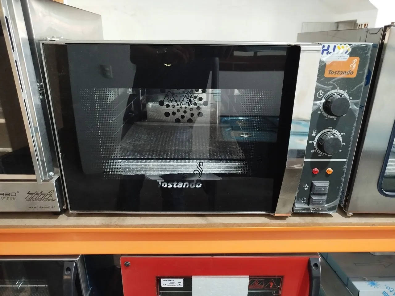 R1 Forno convector elétrico 4 assadeiras inox 35x35 Compact