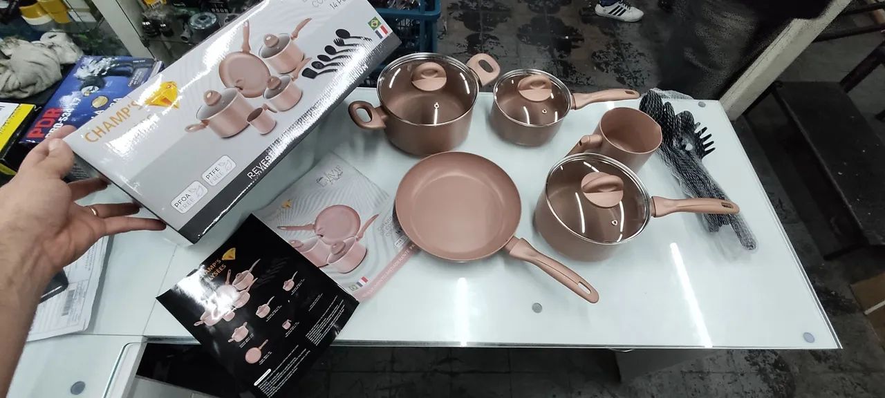 Jogo de Panelas Champ's Elysées 14 Peças Antiaderente - Foto 2