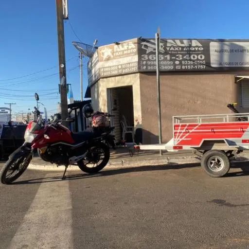 Frente moto carrocinha 