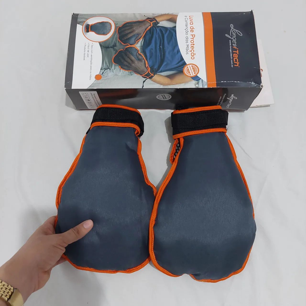 Luva de Proteção e Contenção para Mãos - Longevitech - Foto 4