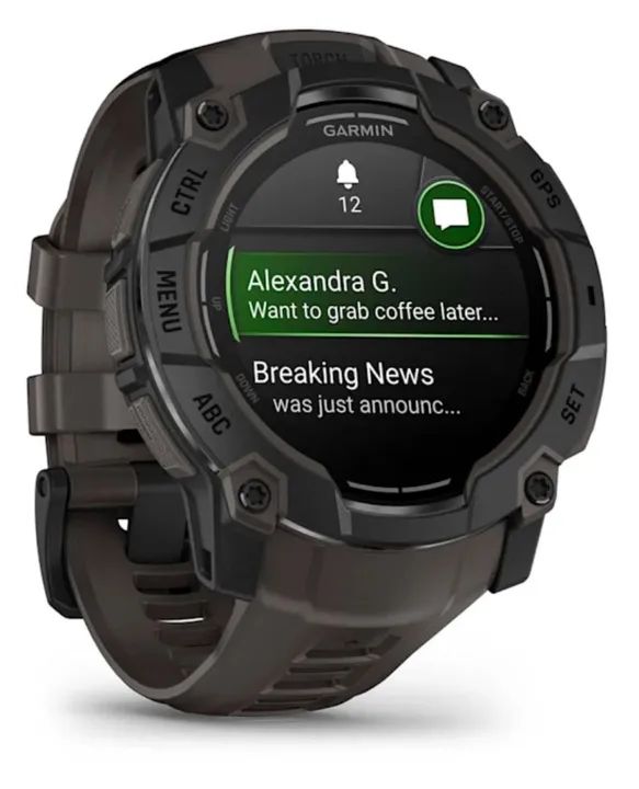 Relógio Garmin Instinct 3 50mm AMOLED- Preto 010-03020-00 (Novos/Lacrados) - Foto 3