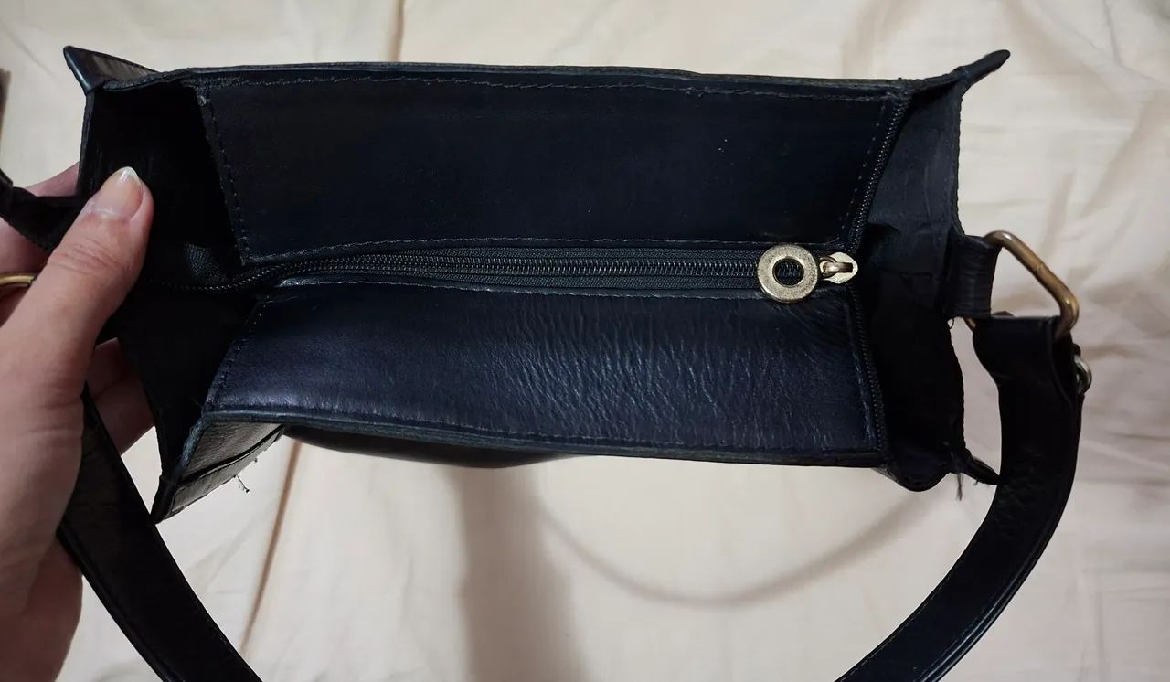 Bolsa Constance Em Couro Preta - Foto 5