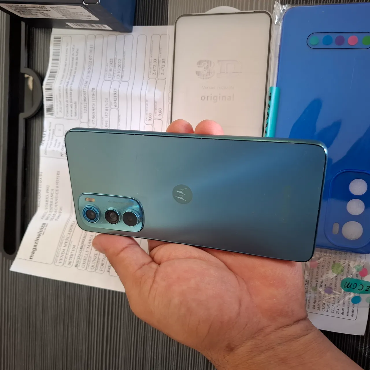 Motorola edge 30 250GB tecnologia 5G Acompanha nota e Carregador, caixa
