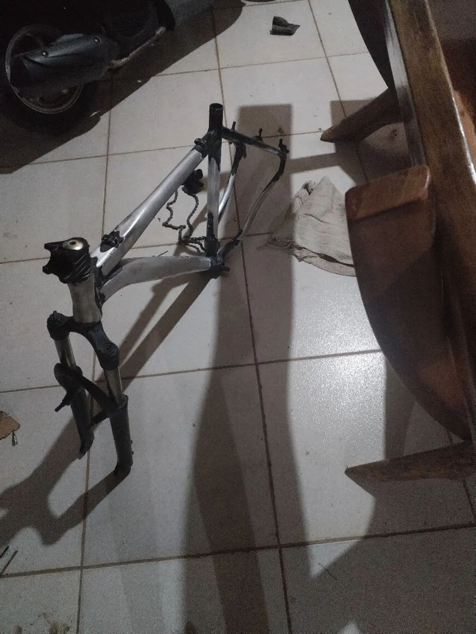 Quadro aro 26 semi cromado 