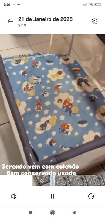 Cadeirinha de alimentação e sercado  - Foto 3