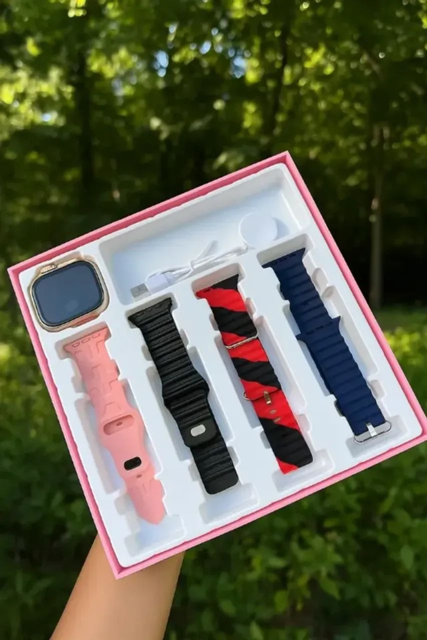 Relógio Smartwatch Digital com 4 Pulseiras - Foto 2
