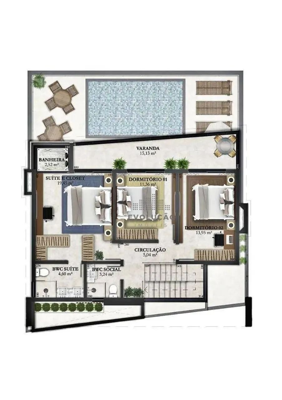 CASA 3 Quartos, 1 Suíte, Piscina, 4 Vagas - Santo Amaro Imperatriz - Foto 4