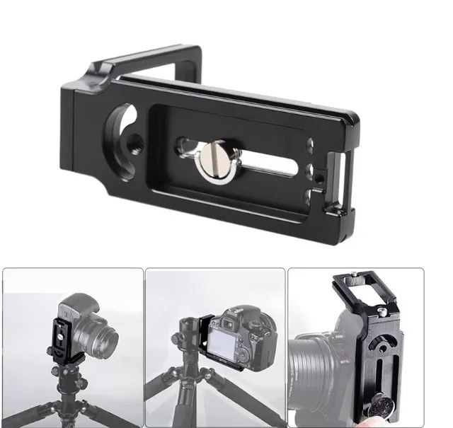 Plate Para Tripé Câmera Na Vertical L Câmera DSLR Mirrorless - Foto 3