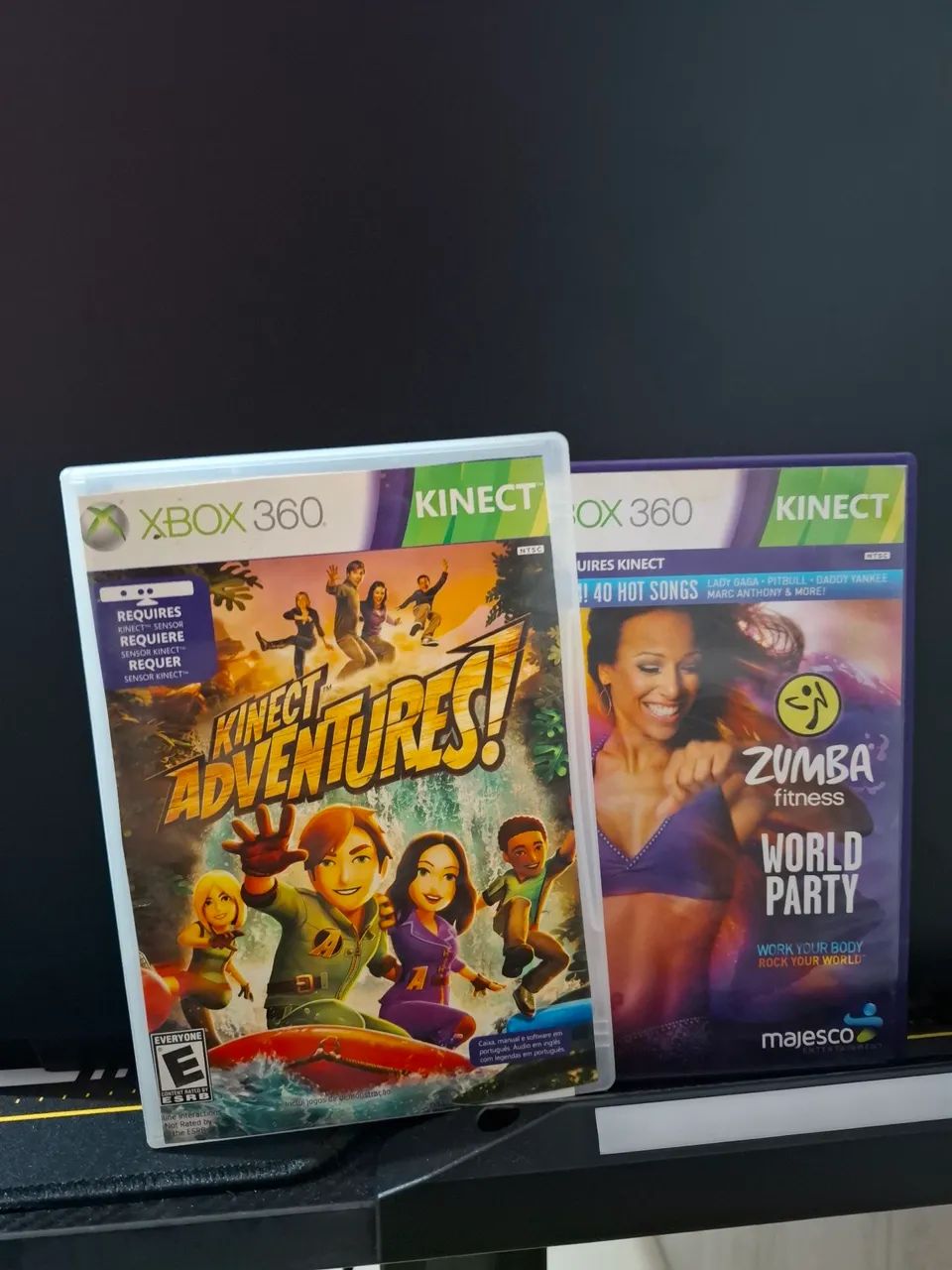 Jogos Xbox 360 Kinect - Zumba Fitness e Kinect Adventures