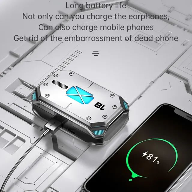 Fones Bluetooth M41 Tws com 1200mAh de Power Bank - Foto 2