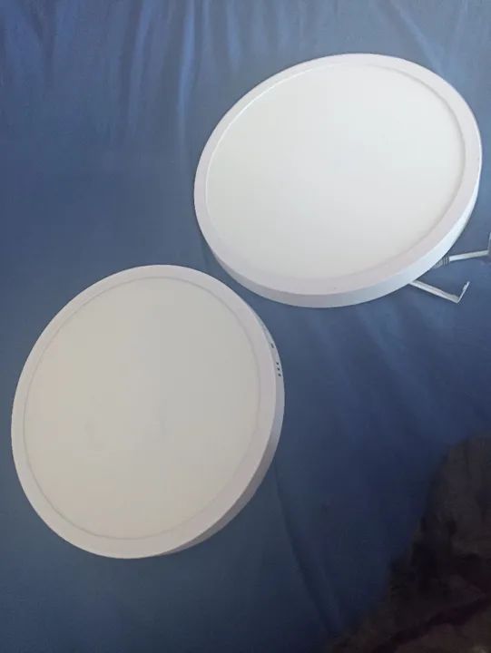 2 Placas de LED Redondas para Teto