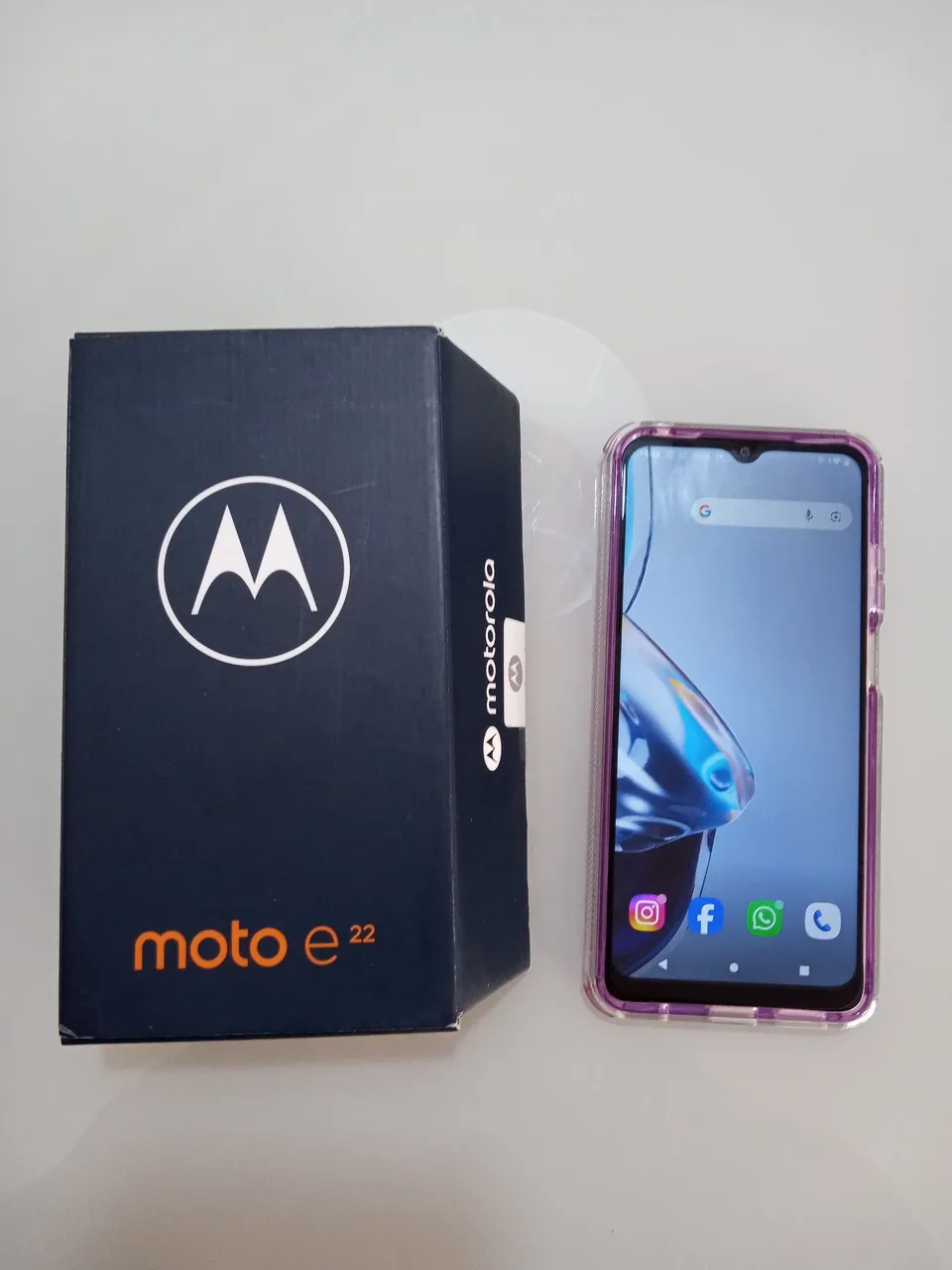 Motorola e22 em estado de novo