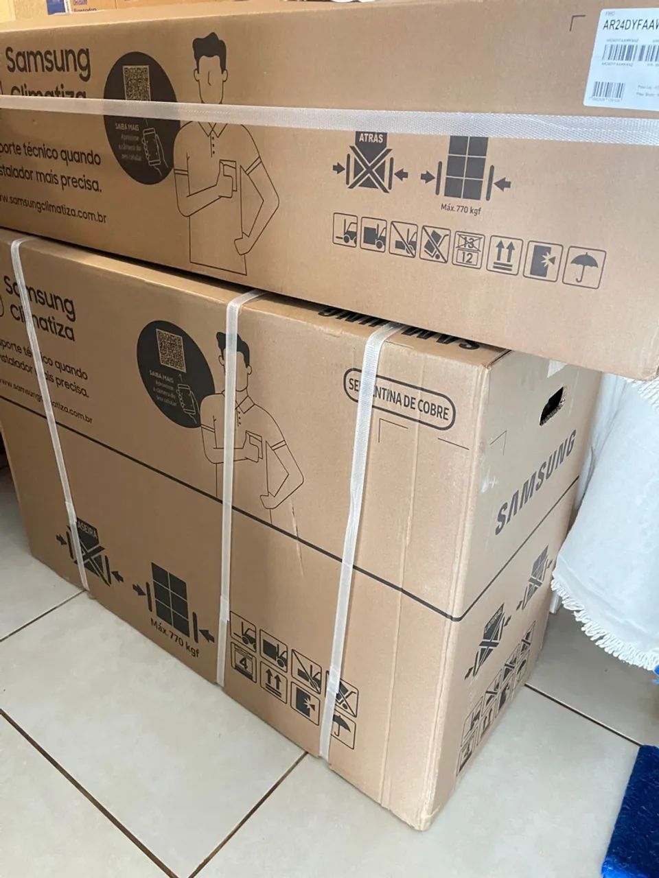 AR CONDICIONADO SPLIT INVERTER SAMSUNG WINDFREE CONECT 24000 BTUS  - Foto 3