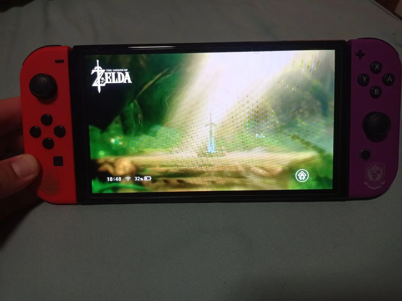 Nintendo Switch com Zelda Breath of the Wild