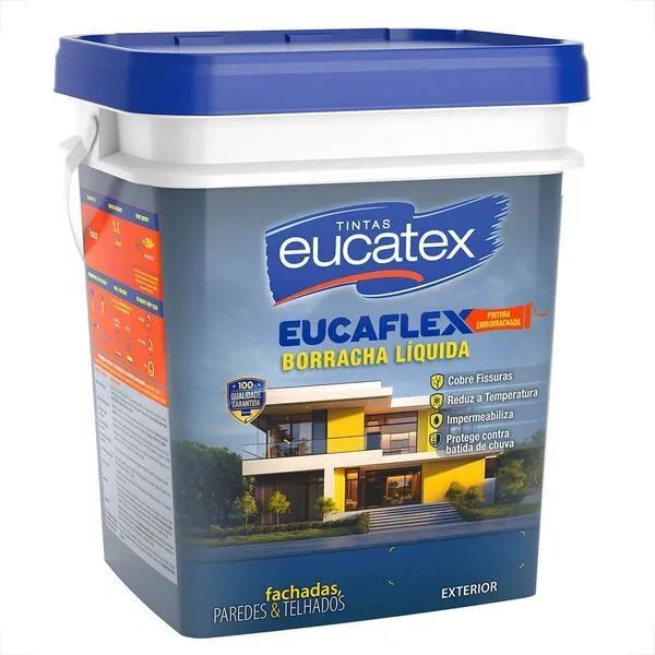 Borracha Líquida Eucatex 20kg impermeabilizante  - Foto 5