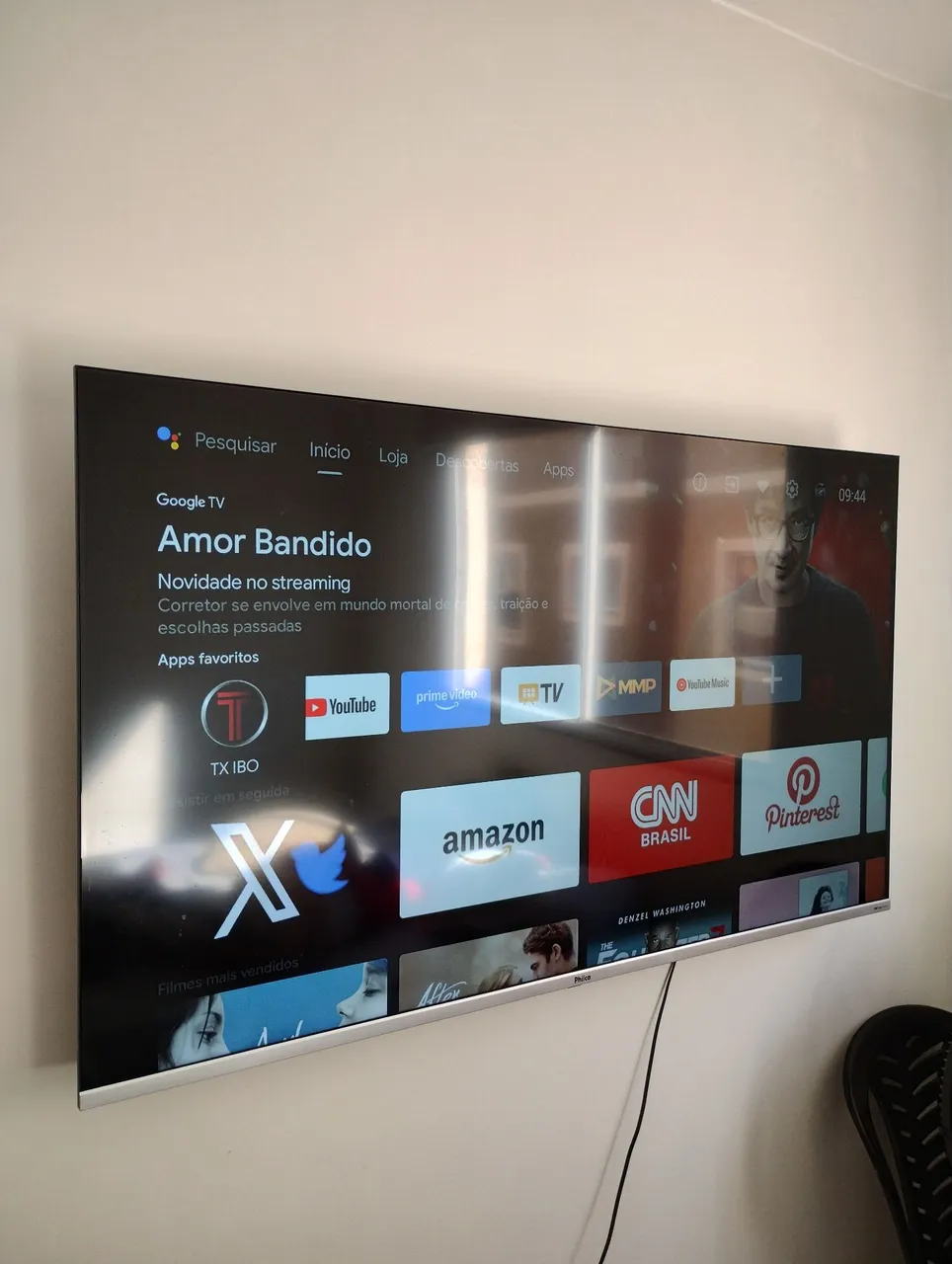TV Philco Smart 4K com Apps e Tela Grande 58 polegadas