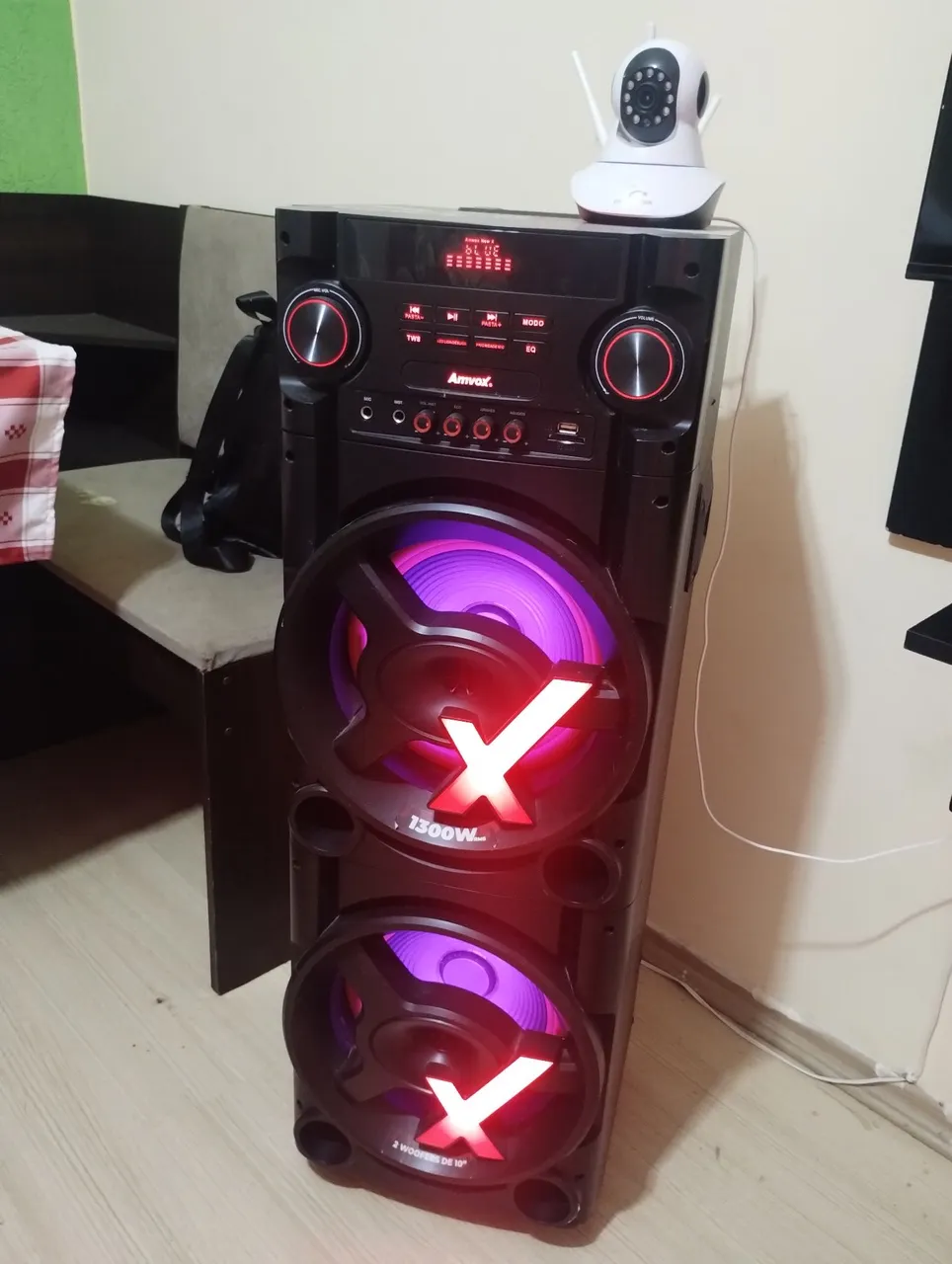 Caixa de som Amvox 1300W