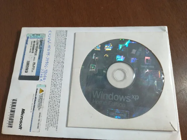 Cd original windows XP Home edition excelente estado