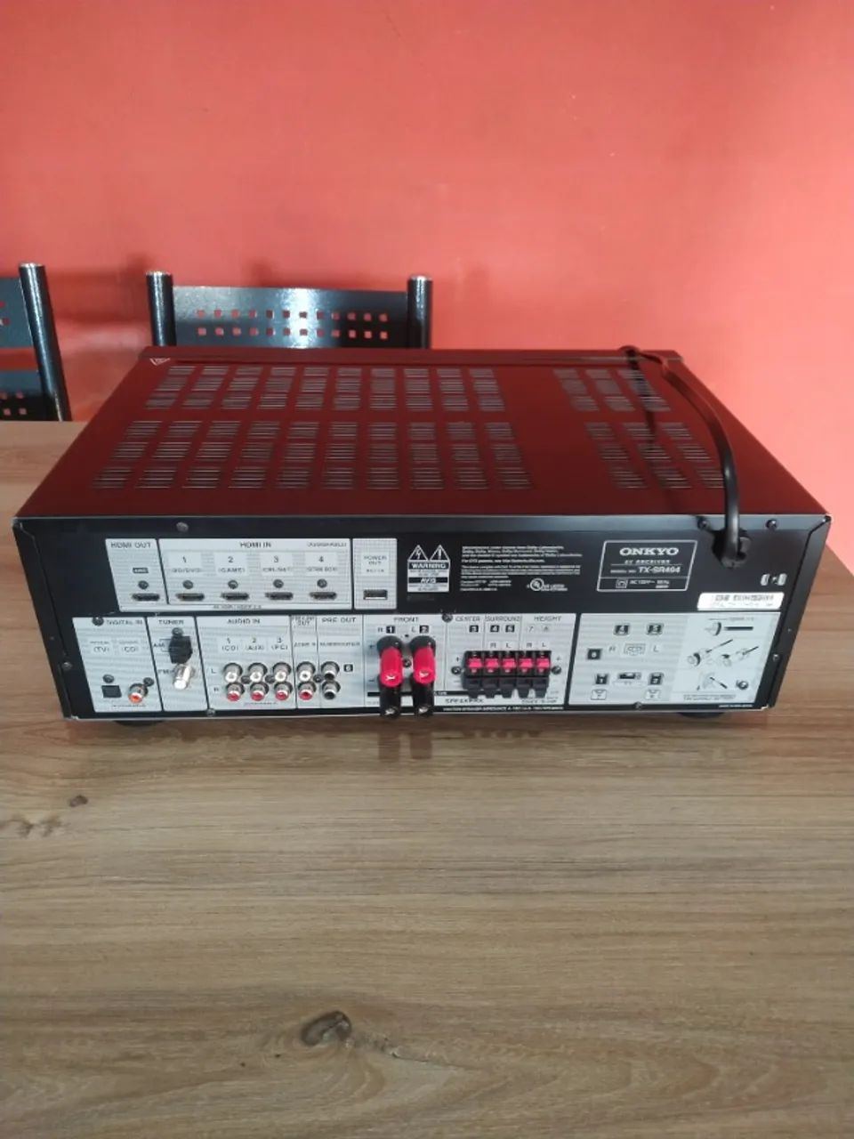 Receiver Onkyo TX-SR494 4K Atmos DTSX Bluetooth + 7 caixas de som - Foto 3