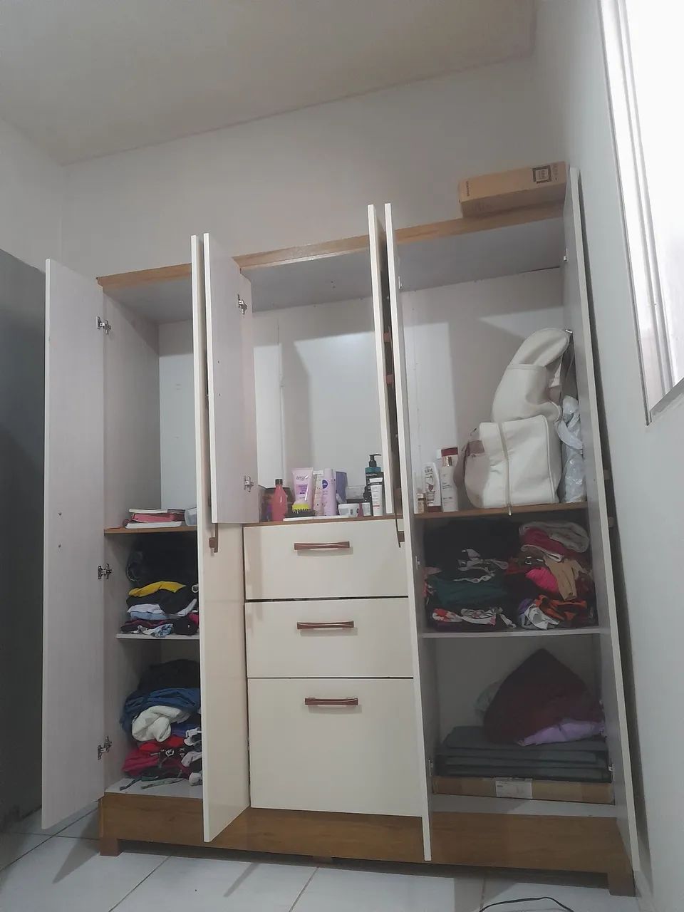 Guarda-Roupa Branco com Espelho - Foto 3