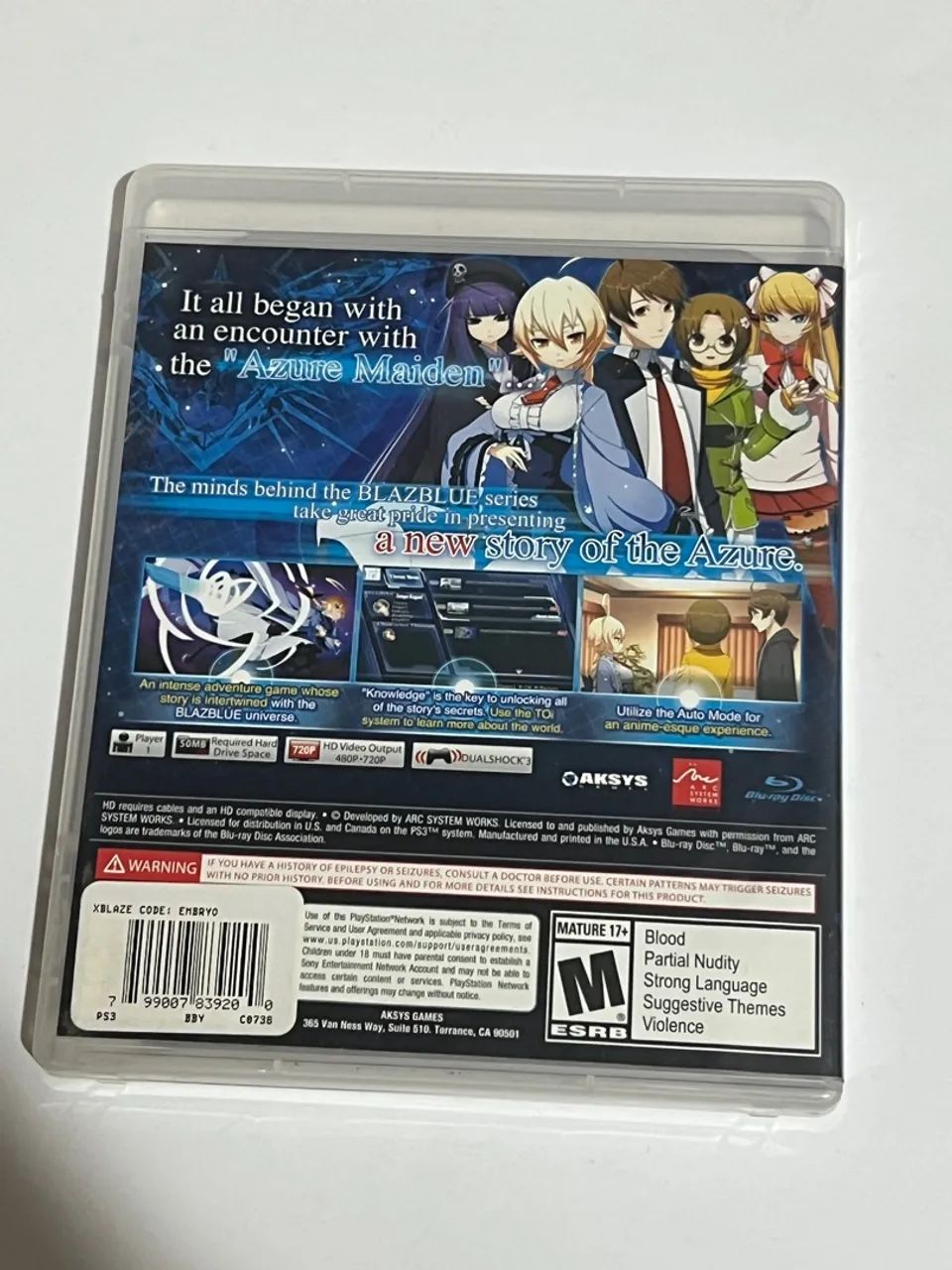 XBlaze Code: Embryo - PS3 - Raríssimo  - Foto 4