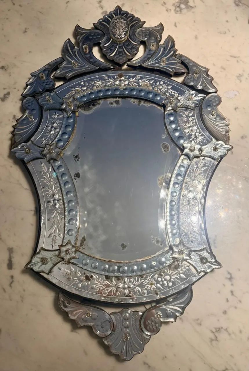 Espelho Veneziano Antigo Original - Foto 2