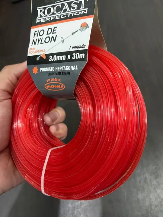 Fio de Nylon para Roçadeira 30M - fazemos entrega