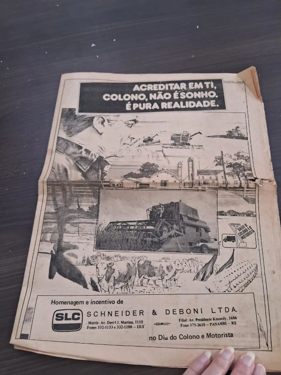 Parte Da Edição Do Jornal Da Manhã Do Dia 23-07-1983 Antiguidade
