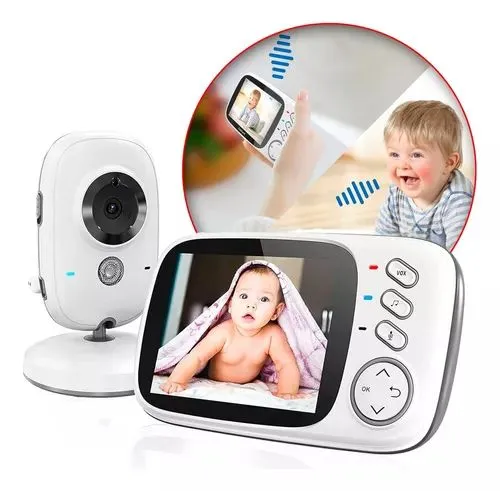 Babá Eletrônica Sem Fio Vídeo, Voz E Visão Noturna Microfone