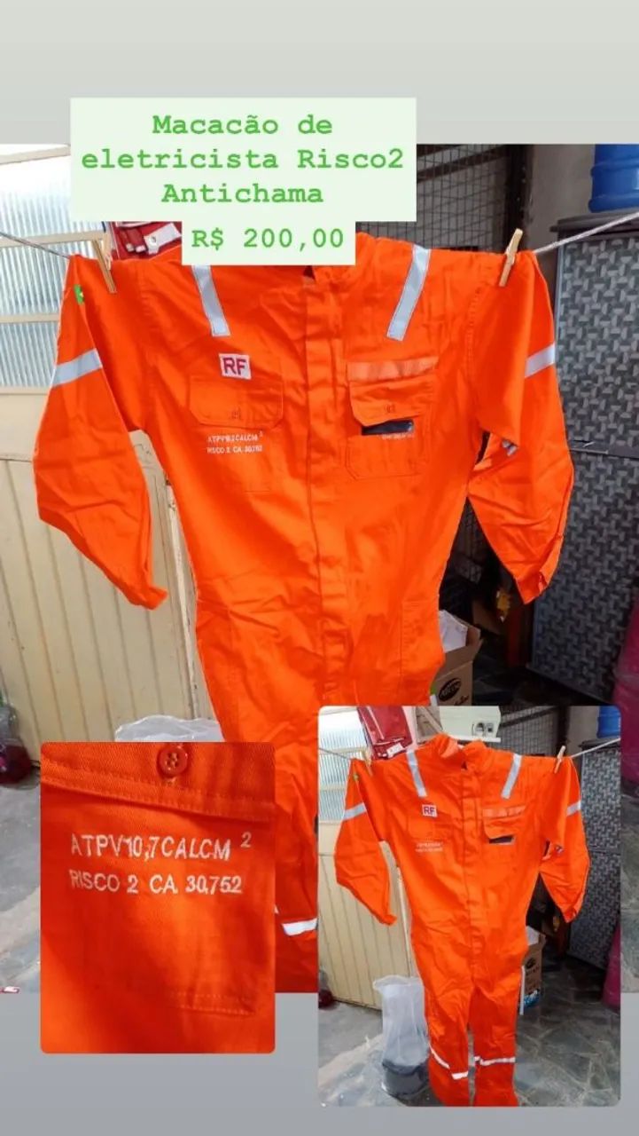 Macacão de eletricista 