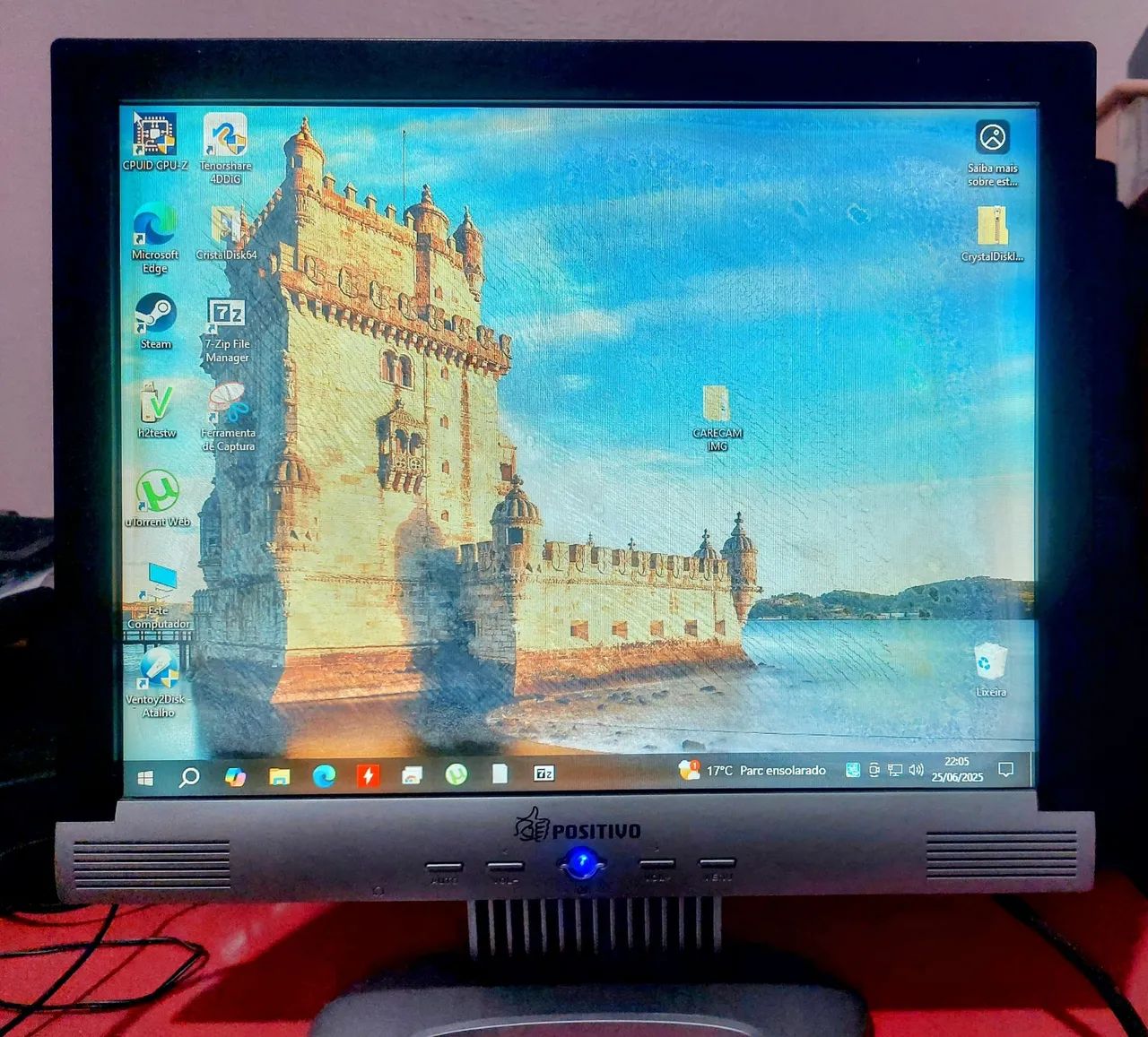 Monitor Lcd 15 para Pc - usado (leia) - Foto 4