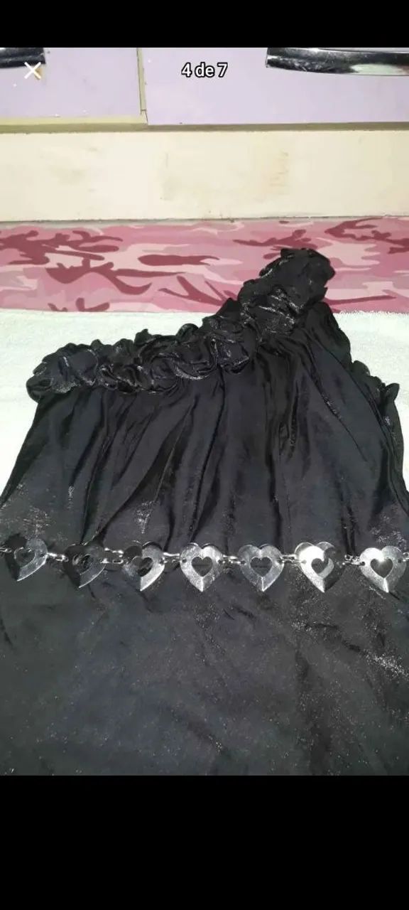 Vestido preto de renda - Foto 2