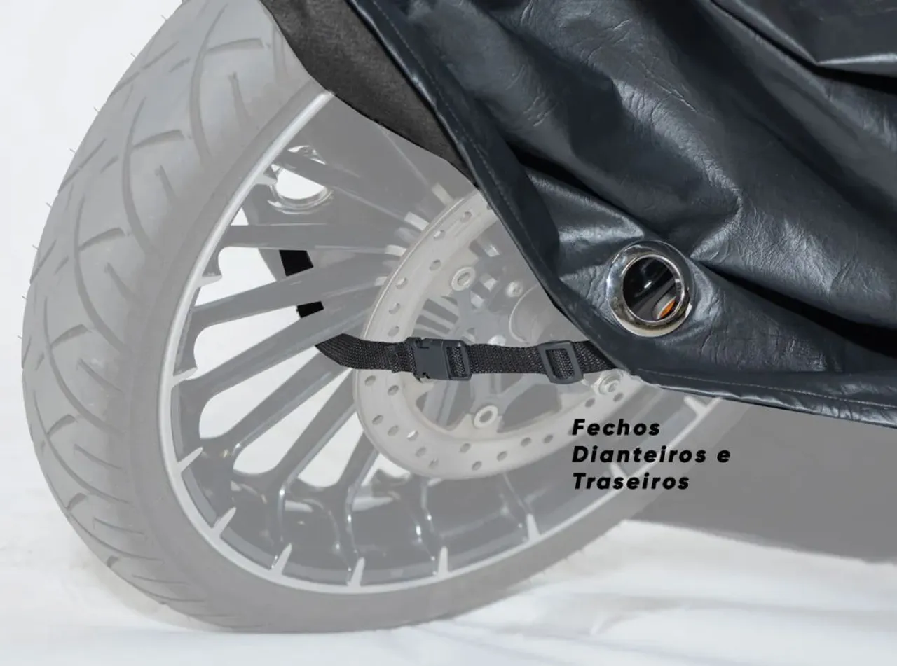 Capa de Moto Impermeável com Fecho