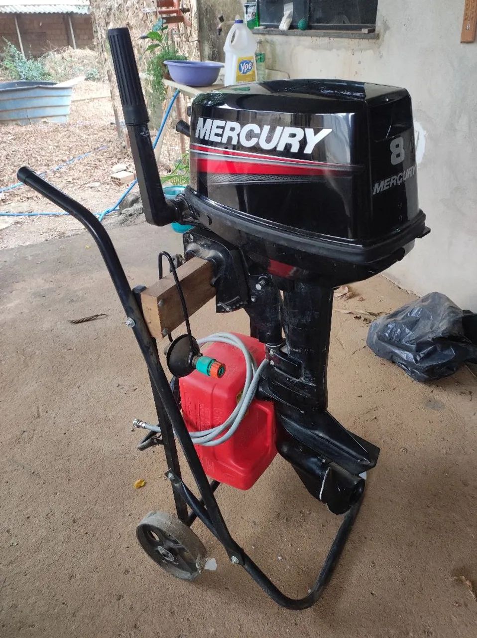 Canoa documentada-carretinha com placa e documentação-2 motores  - Foto 5