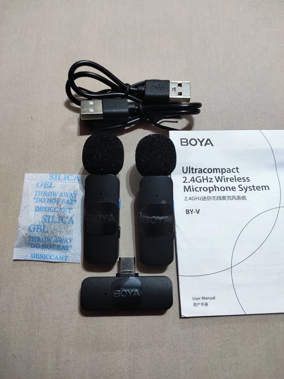 Microfone sem fio Boya BY-V20 Ultracompact 2.4GHz USB-C - Foto 5