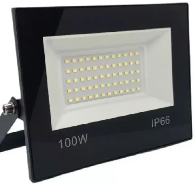Refletor Led 100w Smd Prova D´água Ip66 Holofote 6500k - Foto 3