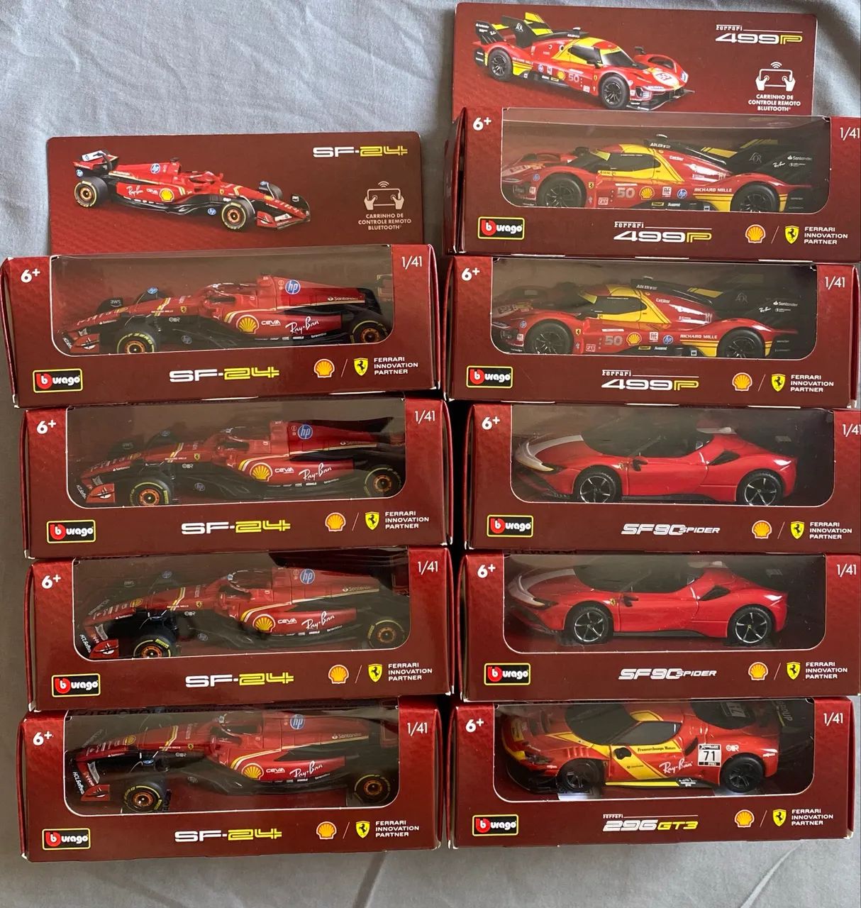 Miniatura Ferrari postos Shell Controle Remoto