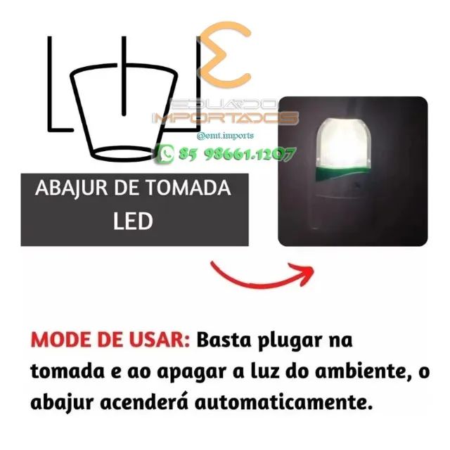 Luminária de Quarto Led com Fotocélula Ref.:PL0335 - Foto 4