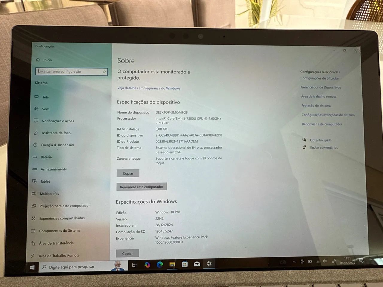 Tablet Microsoft Surface Pro 5 com chip 4g desbloqueado - Foto 3