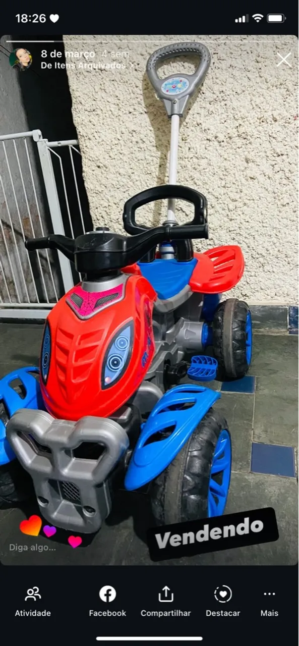 Quadriciclo infantil Maral spider