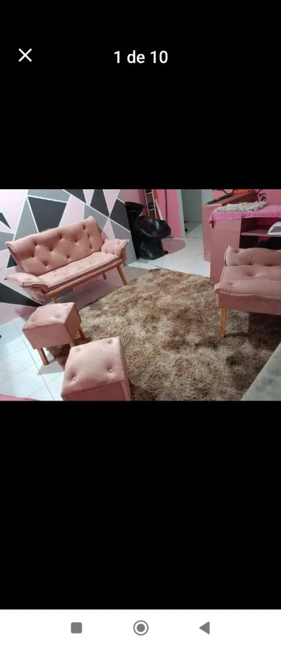 Sofá Azul Confortável e Elegante - Foto 4