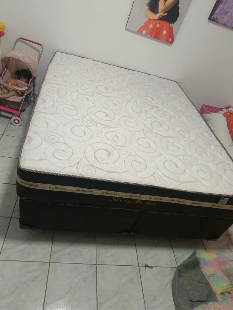 Cama queen size grátis entrega e travesseiro - Foto 4