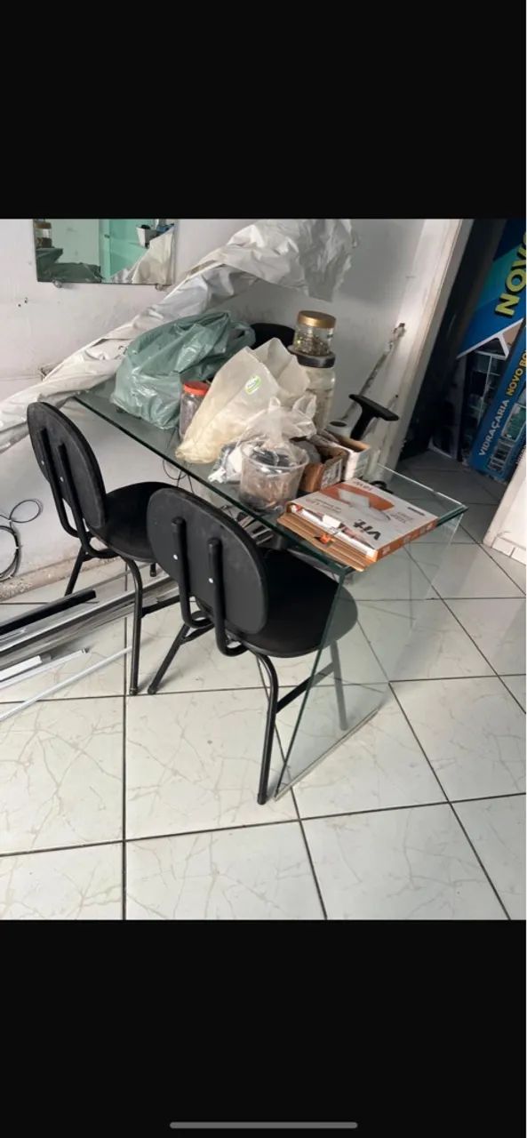 As 3 Cadeiras de Escritório 1 Giratória 2 simples  - Foto 2