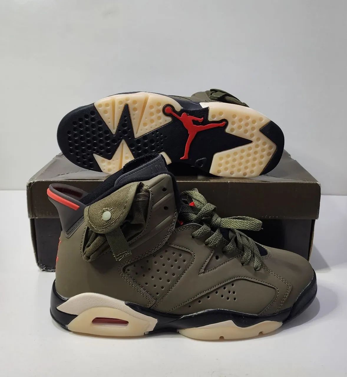 Nike air jordan 6 travis scott N39,trouxe dos Estados Unidos