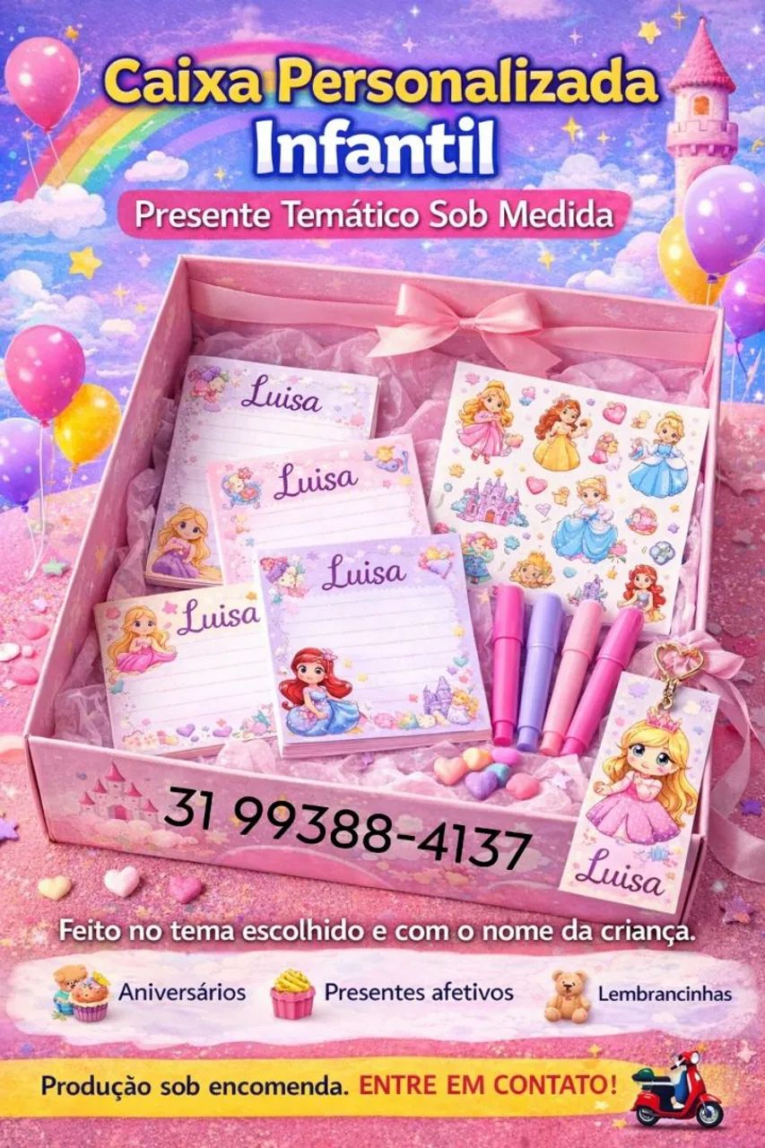 Caixa Personalizada com presentes